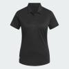 imageadidas Womens Solid Performance Short Sleeve Polo ShirtBlack