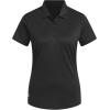 imageadidas Womens Solid Performance Short Sleeve Polo ShirtBlack