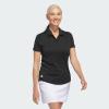 imageadidas Womens Solid Performance Short Sleeve Polo ShirtBlack