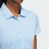 imageadidas Womens Solid Performance Short Sleeve Polo ShirtClear Sky