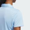 imageadidas Womens Solid Performance Short Sleeve Polo ShirtClear Sky