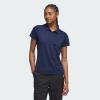 imageadidas Womens Solid Performance Short Sleeve Polo ShirtCollegiate Navy