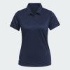 imageadidas Womens Solid Performance Short Sleeve Polo ShirtCollegiate Navy