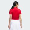 imageadidas Womens Solid Performance Short Sleeve Polo ShirtCollegiate Red