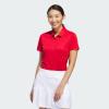 imageadidas Womens Solid Performance Short Sleeve Polo ShirtCollegiate Red