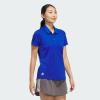 imageadidas Womens Solid Performance Short Sleeve Polo ShirtCollegiate Royal