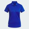 imageadidas Womens Solid Performance Short Sleeve Polo ShirtCollegiate Royal