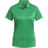 imageadidas Womens Solid Performance Short Sleeve Polo ShirtGreen