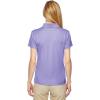 imageadidas Womens Solid Performance Short Sleeve Polo ShirtLt Flsh Pur Wht