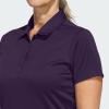 imageadidas Womens Solid Performance Short Sleeve Polo ShirtPurple