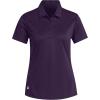 imageadidas Womens Solid Performance Short Sleeve Polo ShirtPurple