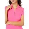 imageadidas Womens Solid Performance Short Sleeve Polo ShirtSolar Pink