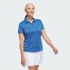 imageadidas Womens Solid Performance Short Sleeve Polo ShirtTrace Royal