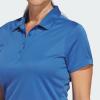 imageadidas Womens Solid Performance Short Sleeve Polo ShirtTrace Royal