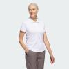 imageadidas Womens Solid Performance Short Sleeve Polo ShirtWhite