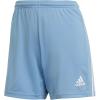 imageadidas Womens Squadra ShortsTeam Light BlueWhite Full Stripes