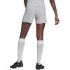 imageadidas Womens Squadra ShortsTeam Light GreyWhite Full Stripes