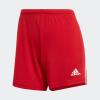 imageadidas Womens Squadra ShortsTeam Power RedWhite Full Stripes