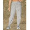 imageadidas Womens Studio Fleece PantsMedium Grey HeatherWhite