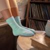 imageadidas Womens Super Soft Cushioned Comfort Cozy Crew Socks 3PairHazy GreenWonder BeigeWonder White