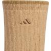imageadidas Womens Super Soft Cushioned Comfort Cozy Crew Socks 3PairWarm Sandstone BeigeWonder WhiteWhite