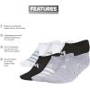 imageadidas Womens Superlite 30 6Pack Super No Show Athletic Socks Invisible Ultra LowProfile Cushion ampamp Arch CompressionWhiteBlackGrey