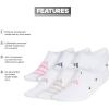 imageadidas Womens Superlite 30 6Pack Super No Show Athletic Socks Invisible Ultra LowProfile Cushion ampamp Arch CompressionWhitePreloved Ink BlueBliss Pink