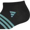 imageadidas Womens Superlite 30 No Show Athletic Socks 6Pair LowProfile Fit with Targeted Padding and Arch CompressionBlackPowder Teal GreenBlue Fusion