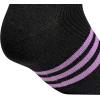 imageadidas Womens Superlite 30 No Show Athletic Socks 6Pair LowProfile Fit with Targeted Padding and Arch CompressionBlackPulse Lilac PurpleWhite