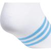 imageadidas Womens Superlite 30 No Show Athletic Socks 6Pair LowProfile Fit with Targeted Padding and Arch CompressionWhiteBlue BurstClear Onix Grey