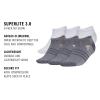 imageadidas Womens Superlite 30 No Show Athletic Socks 6Pair LowProfile Fit with Targeted Padding and Arch CompressionWhiteClear Onix GreyWarm Clay Pink