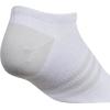 imageadidas Womens Superlite 30 No Show Athletic Socks 6Pair LowProfile Fit with Targeted Padding and Arch CompressionWhiteClear Onix GreyWarm Clay Pink