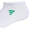 imageadidas Womens Superlite 30 No Show Athletic Socks 6Pair LowProfile Fit with Targeted Padding and Arch CompressionWhiteSemi Court GreenPink Fusion