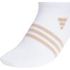 imageadidas Womens Superlite 30 No Show Athletic Socks 6Pair LowProfile Fit with Targeted Padding and Arch CompressionWhiteWarm Sandstone BeigePreloved Teal Green