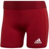 imageadidas Womens Techfit Volleyball ShortsTeam Colleg BurgundyWhite