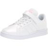 imageadidas Kids Grand Court SneakerWhiteWhiteSuper Pop Hook and Loop