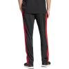 imageadidas Mens 3Stripes Tricot Opem Hem Track PantsBlackPure Ruby