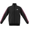imageadidas Mens 3Stripes Tricot Track TopBlackLucid Pink