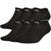 imageadidas Mens Athletic Cushioned Socks 6Pack No Show with Arch SupportBlackAluminum 2