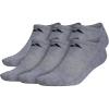 imageadidas Mens Athletic Cushioned Socks 6Pack No Show with Arch SupportHeather GreyBlack