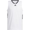 imageadidas Mens Basketball Legends 3Stripes Tank TopWhiteBlack