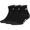imageadidas Mens Socks Athletic Cushioned Quarter 3Pack Compression MoistureWicking Comfortable DurableBlackOnix GreyWhite