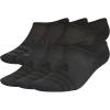 imageadidas Mens Superlite 30 Super No Show Socks 6Pair Ultra LowProfile Arch Compression for Secure FitBlackNight Grey