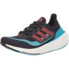 imageadidas Mens Ultraboost Light Running ShoeInkBright RedLucid Cyan