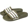imageadidas Unisex Adult Adilette Shower Slip On SlidesOlive StrataWhiteOlive Strata