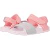 imageadidas UnisexChild Adilette Sandal SlideClear PinkSuper PopSilver Metallic