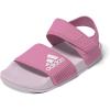 imageadidas UnisexChild Adilette Slide SandalBliss PinkWhiteClear Pink