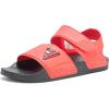 imageadidas UnisexChild Adilette Slide SandalBright RedBlackBlack