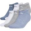Heather Grey/Washed Denim Blue Heather/White