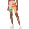 imageadidas Womens Farm Rio Biker ShortsPearl CitrineSemi Solar Red Farm